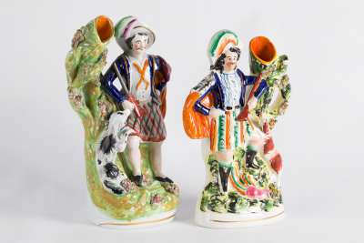 Staffordshire Spill Vase Figures